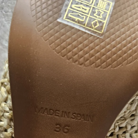 L'Intervalle Elzira Beige Rafia mules - Picture 10 of 11